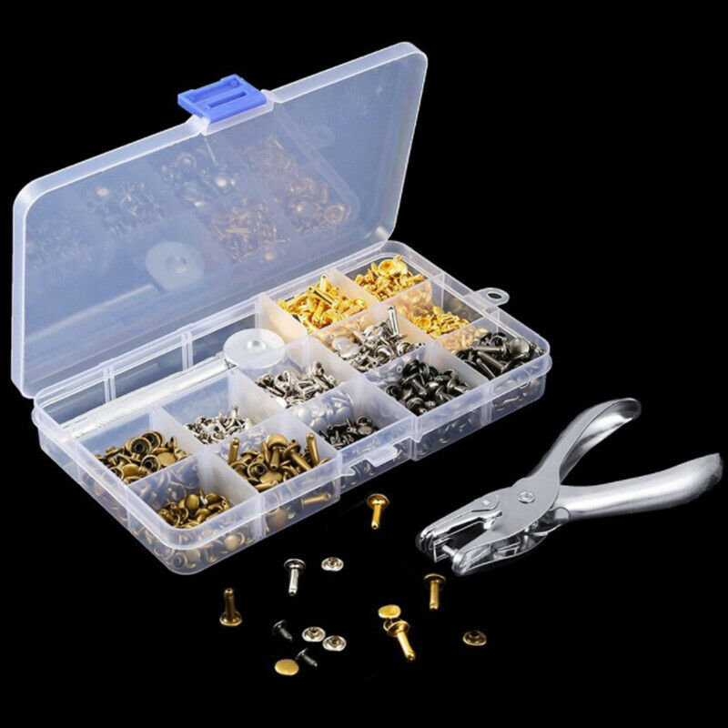 360 sets of 6mm8mm double-sided rivets + installation tools leather caps andBDA