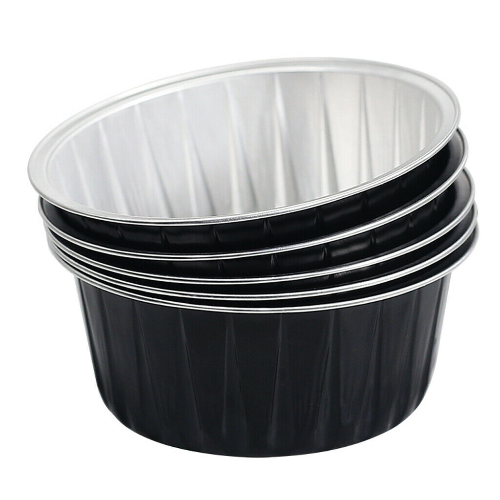 10Pieces Black Aluminum Foil Hair Removal Wax Bean Melting Small Bowl 30g