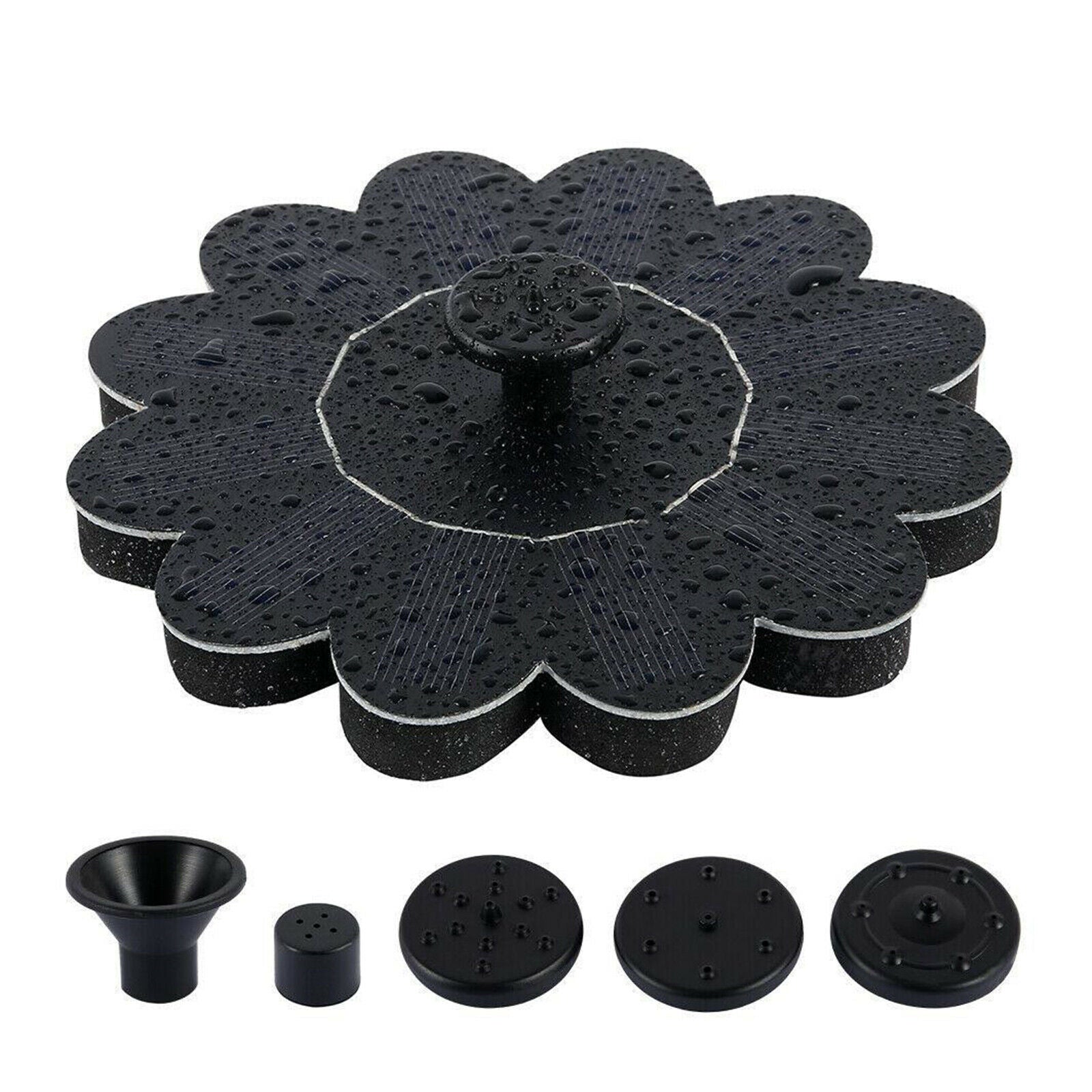 Solar Panel Fountain Pump, 1.4W for Pond, Swimming Pool, Terrace, Fish Tank