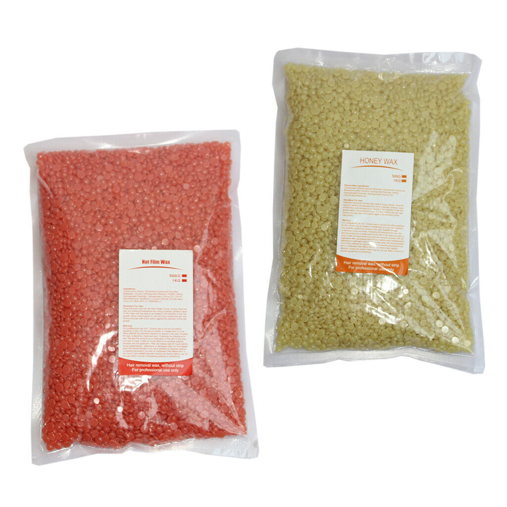 2 Bags Hard Wax Beans Hair Removal Depilatory Bikini Body Waxing Beads