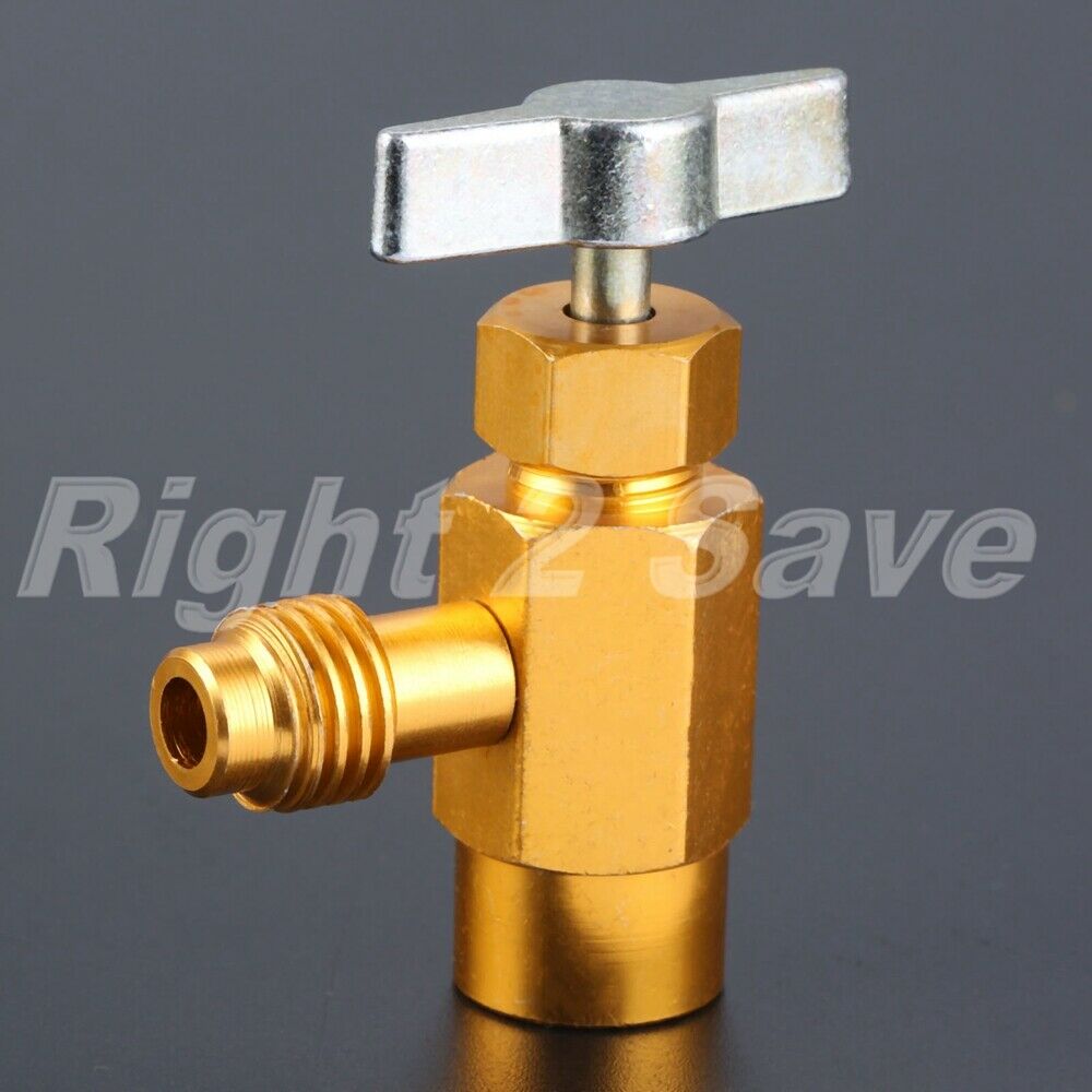 Interdynamics AC DV-134 Brass CAN TAP Dispensing Valve 1/2" ACME R-134a R-134