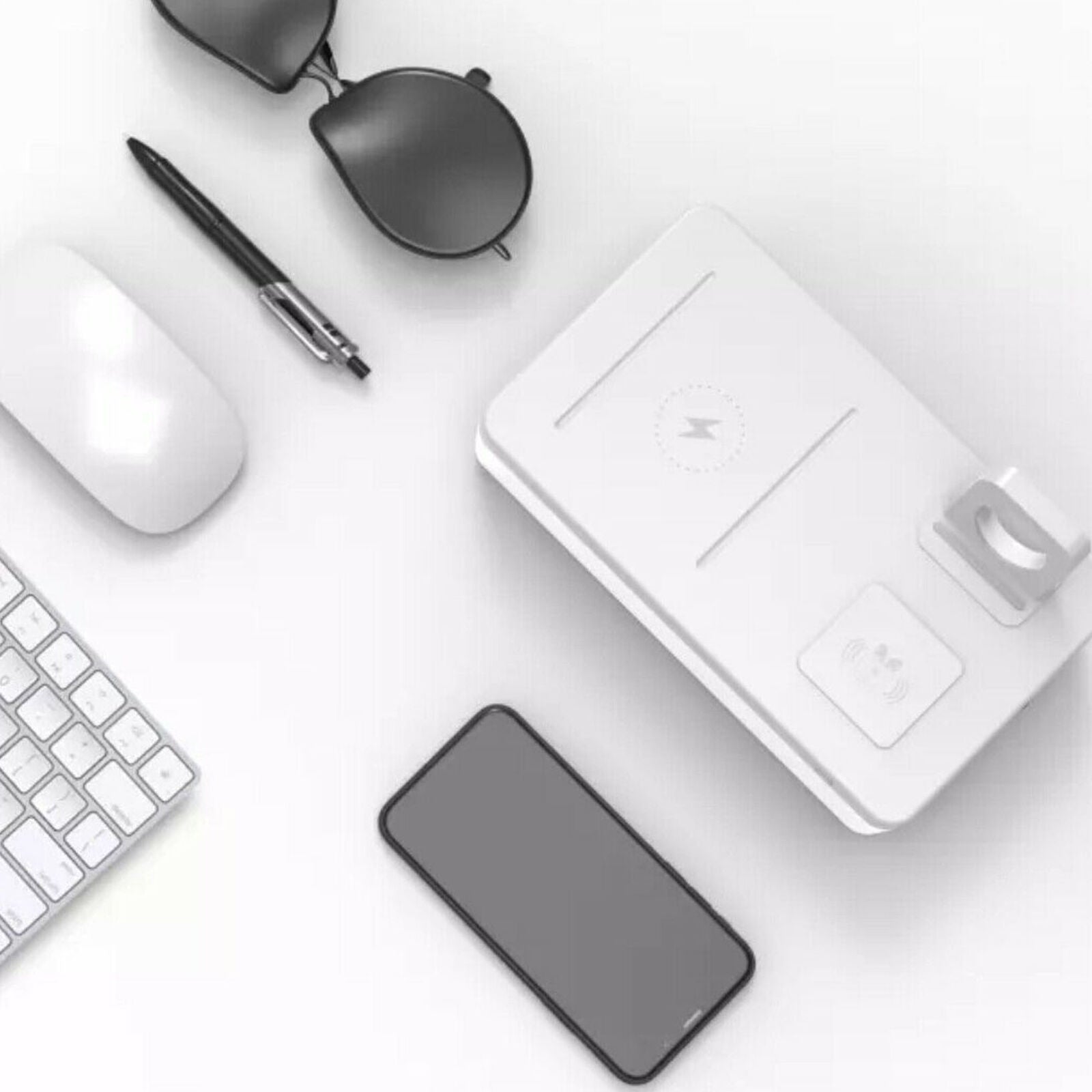 Phone Sanitizer Sterilizer Box Multifunction 15w QI 3 in 1 Wireless Charger