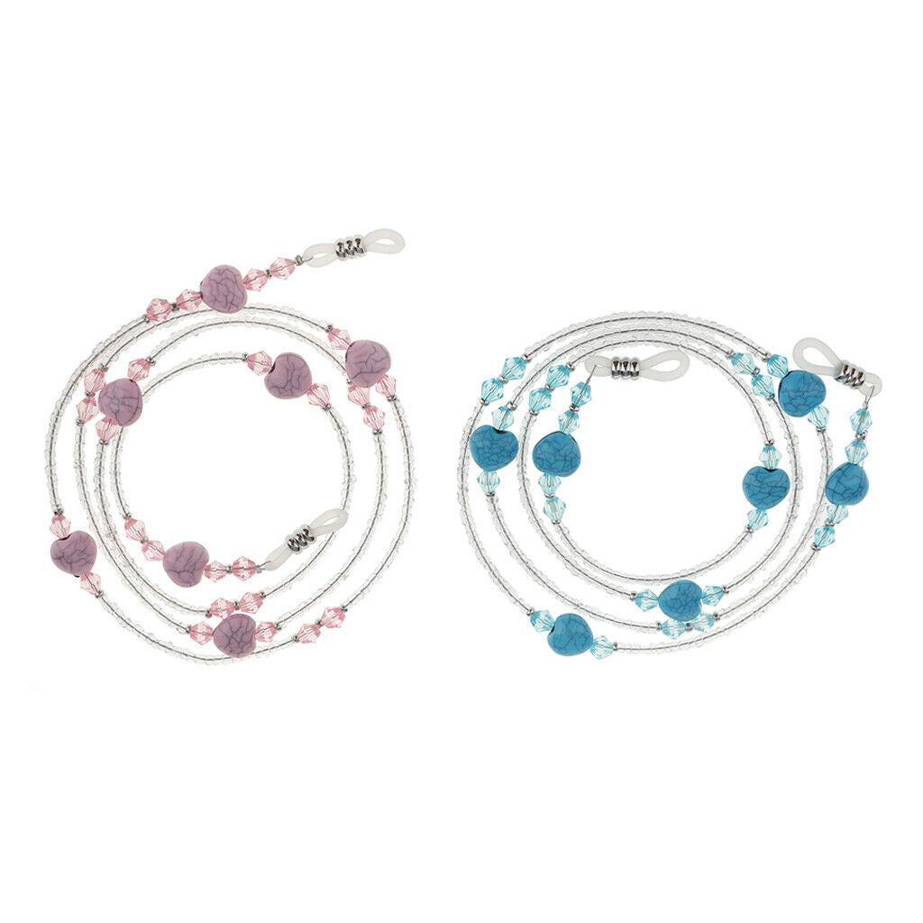 Beaded Eyeglass Holder Necklace Sunglasses Neck Strap Chain Lanyard Acrylic