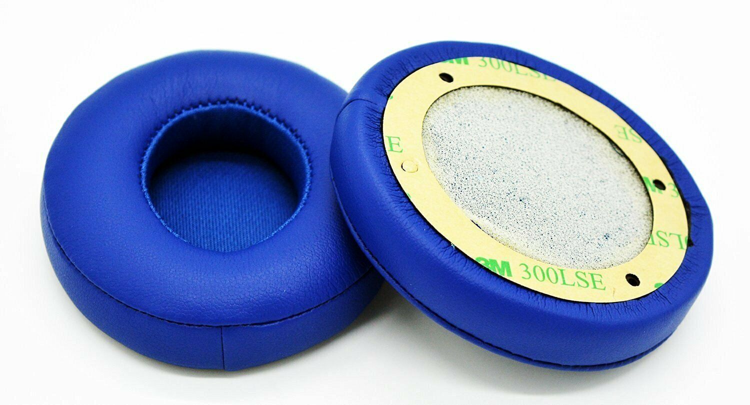 Blue Ear Pads for Beats By Dre Solo3 Wireless Headphones Covers Cushions Kit