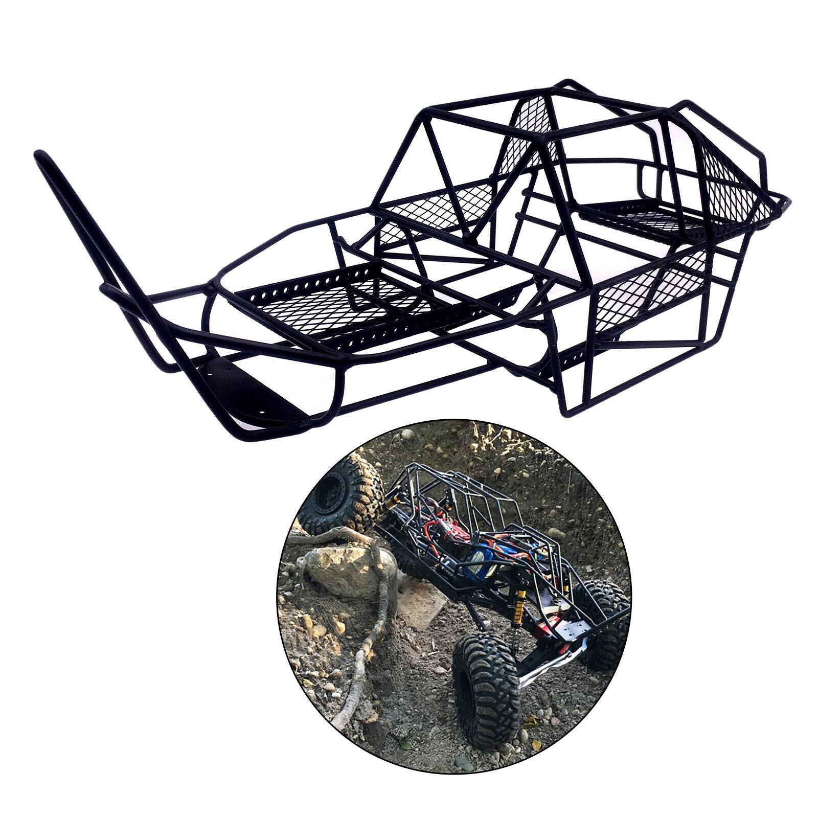 Iron RC Chassis Frame for Axial SCX10 1/10 Crawler Car DIY Parts Accessories