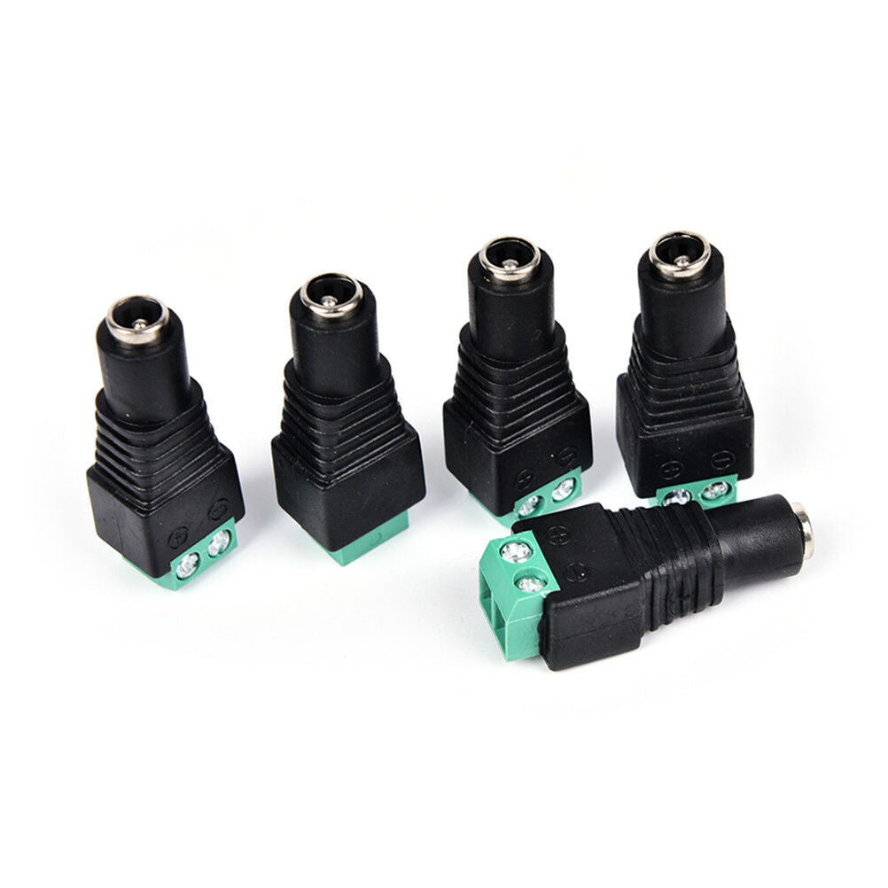 5 x 5.5x2.1mm female jack dc power adapter connector plug for cctv camera  G SJ