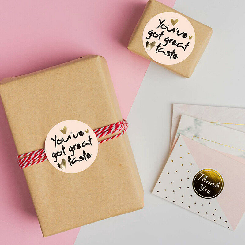 500pcs/roll You've Got Great Taste Stickers Thank You Sticke.l8