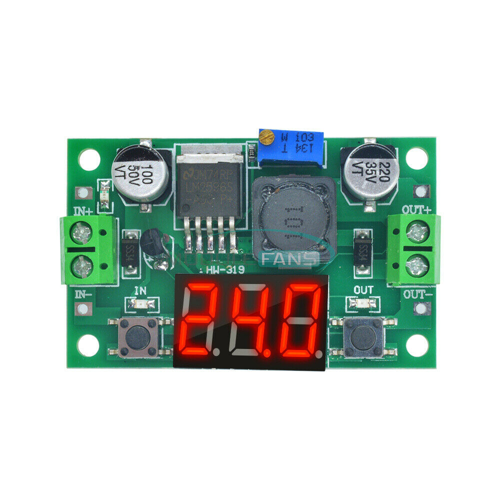 LM2596 DC Step Down Converter Module Voltage Regulator Red Display Voltmeter LED