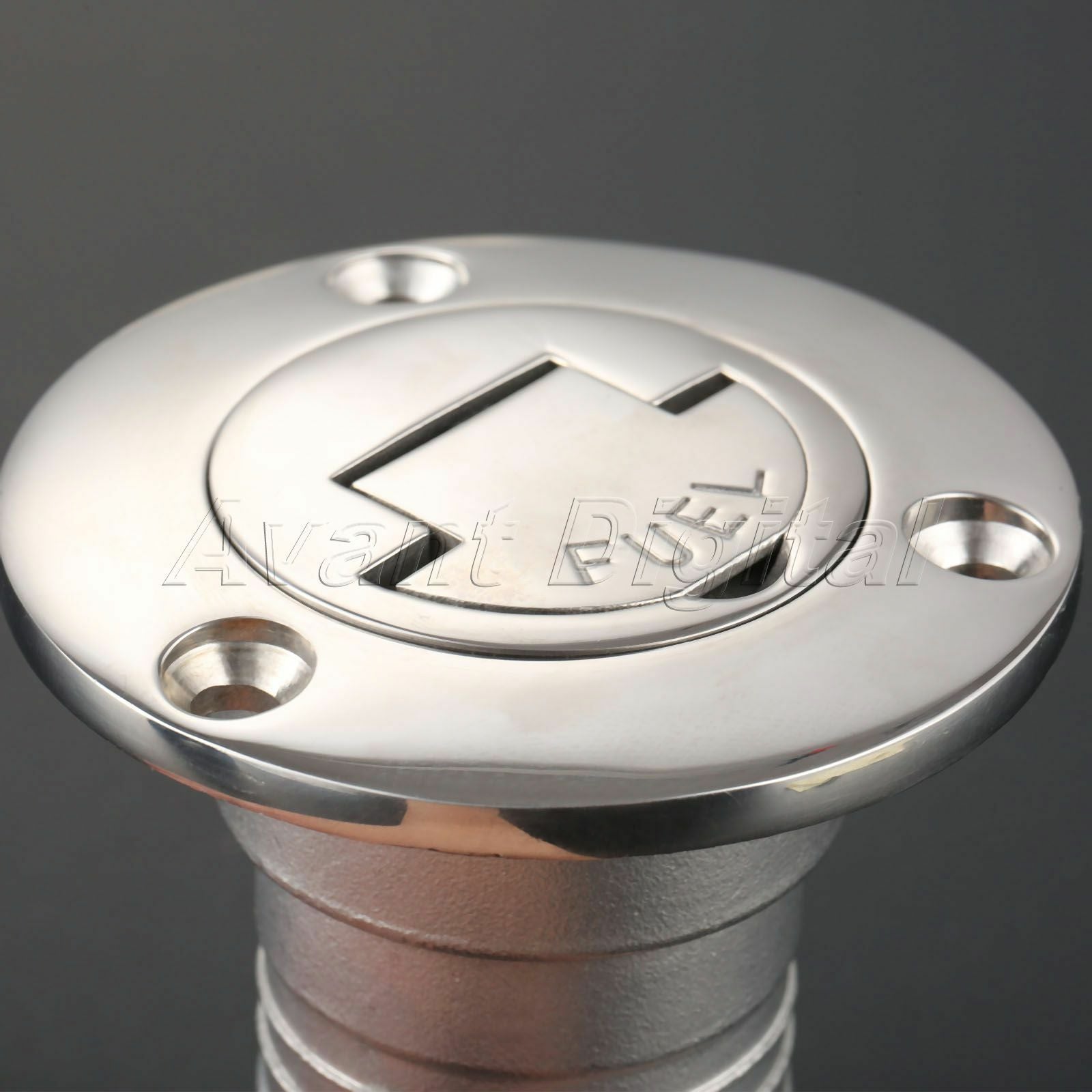 1.5" Keyless Cap Gas Fuel Tank Boat Marine Deck Fill Filler 316 Stainless Steel