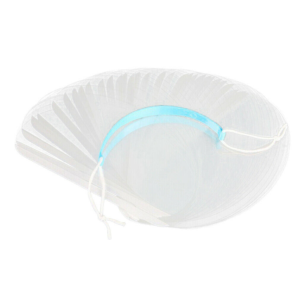 Pack of 50 Hairdressing Coloring Hairspray Masks Clear Face Eyes Shield 01