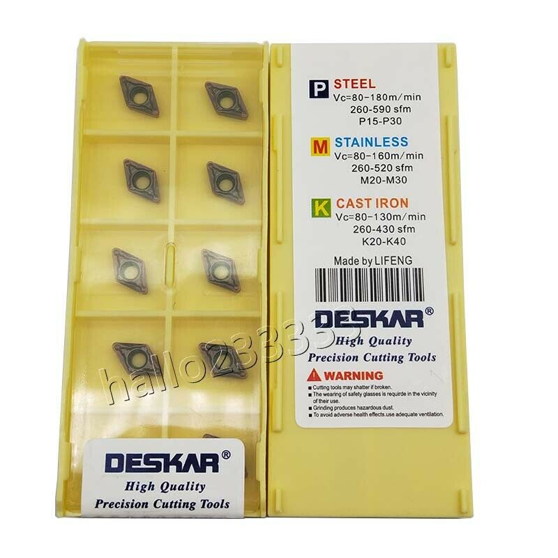 DCMT070208-MV LF6018 CNC Indexable Carbide Turning Inserts for steel
