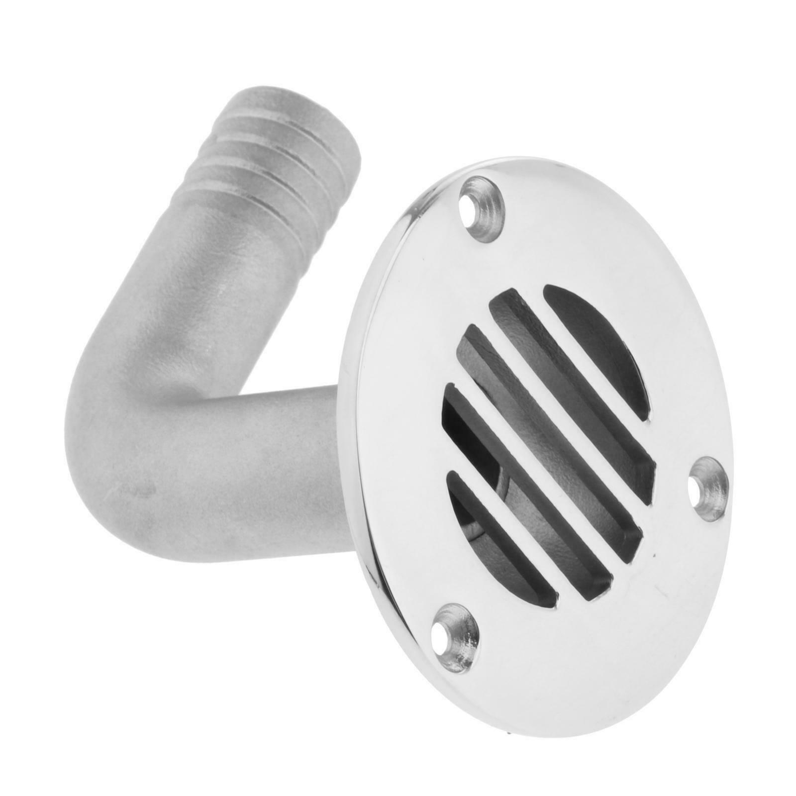 Stainless Steel Deck Floor Drain Scupper 90 Degree Boat Yacht Camper 3/4inch