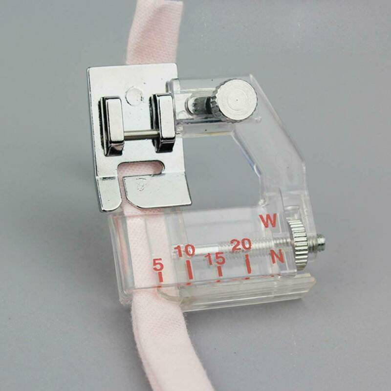 Adjustable Bias Tape Feet Binding Presser Foot For Brother Janome Sewing Tools !