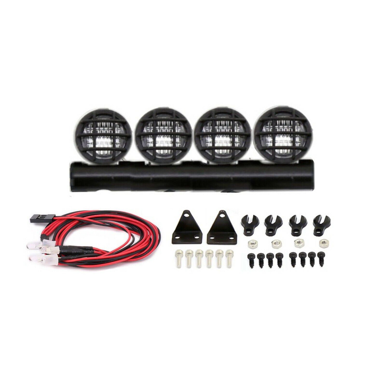 1/24 RC 4 LED Light Bar Kit for Axial SCX24 AXI90081 Car Buggy Replacements