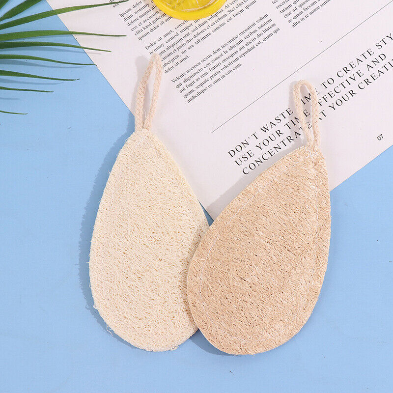 2pcs Dish Washing Loofah Cloth Sponge Scrubber Cleaner Natural Kitchen Clean  DF