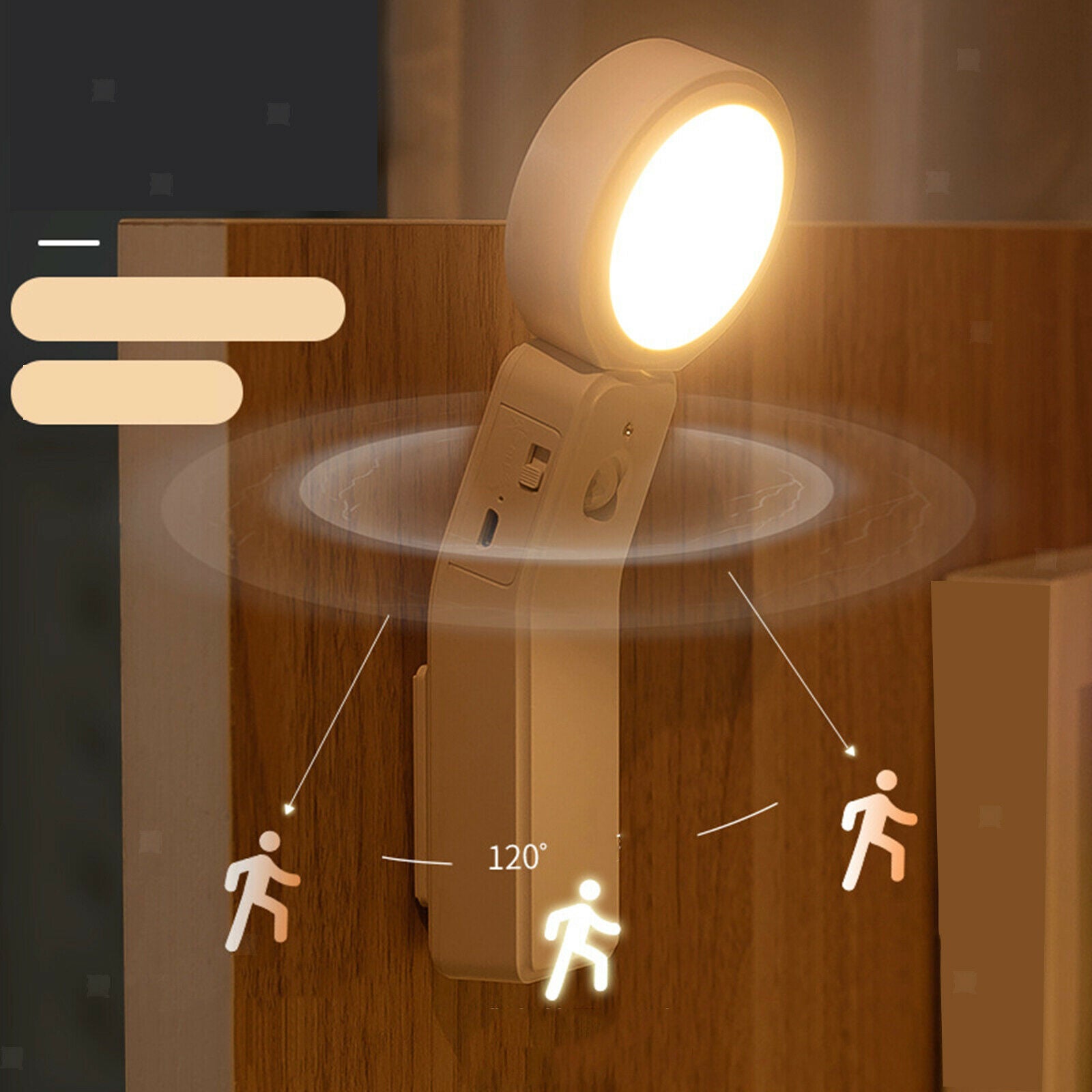 Human Body Induction Lamp Handheld Indoor Aisle Staircase for Bedroom Adults