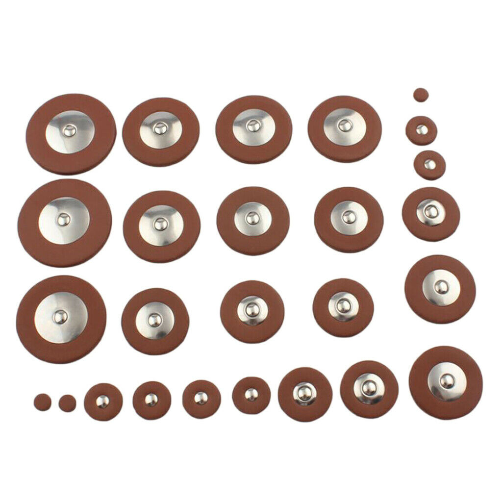 78pcs Fine Alto Sax Leather Pads Mat Saxophone Wind Instrument Accs Parts