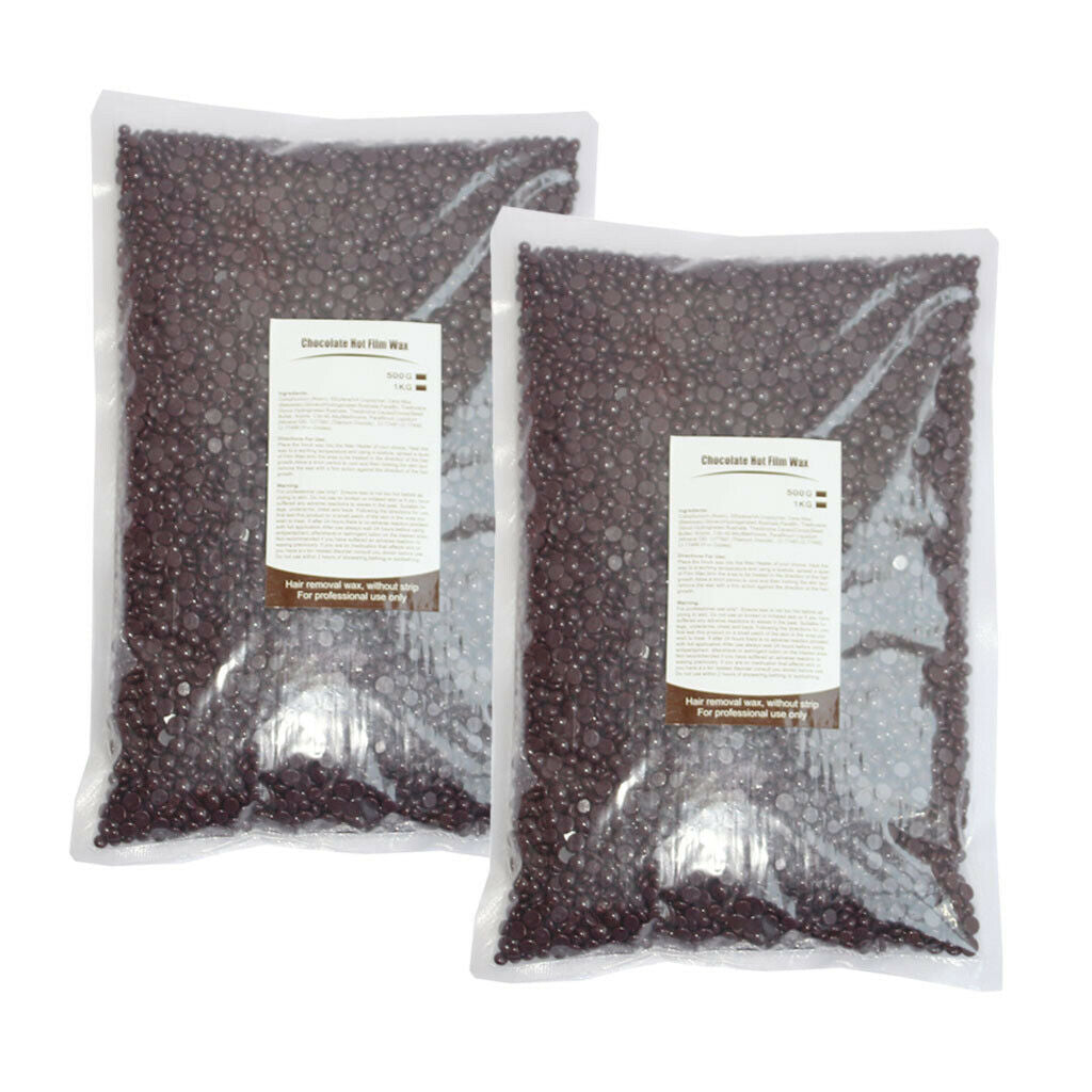 2Bags Hard Wax Beans Hair Removals Bikini Depilatory No Strip Pellets 1kg