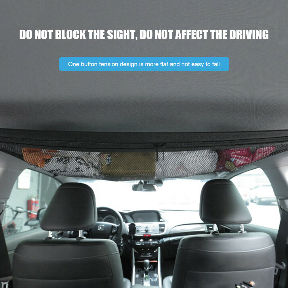 Car Auto Ceiling Storage Net Pocket 8kg Capacity Auto Interior Organizer Bag