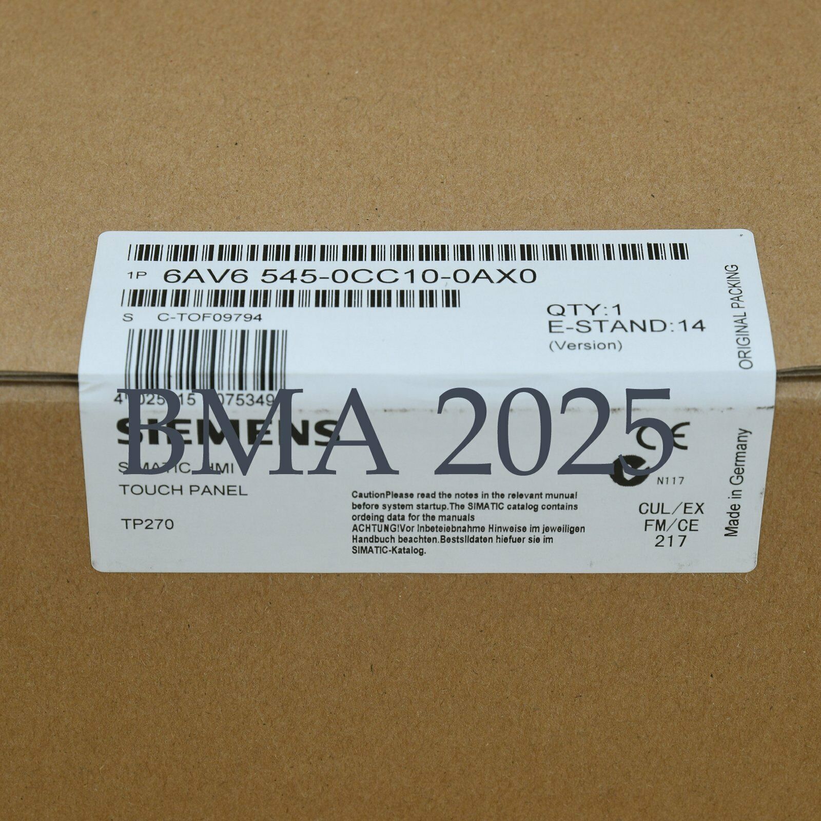 1PC New 6AV6545-0CC10-0AX0 6AV6 545-0CC10-0AX0 1year warranty DHL free ship SM9T