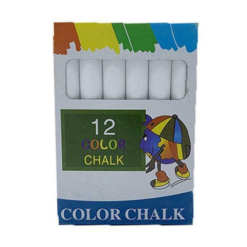 12 Dustless White Chalk Children Learning To Paint Graffiti Blackboard Utensils