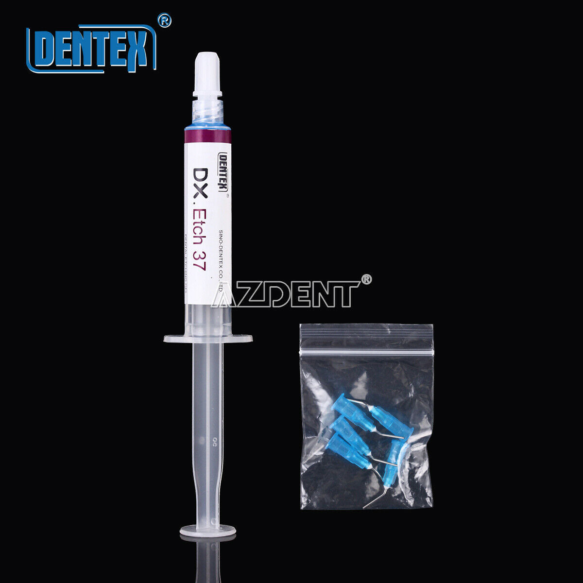 10PCS Dentex Dental Acid Etching Gel 37% Phosphoric Enamel Dentin 5ml/Syringe