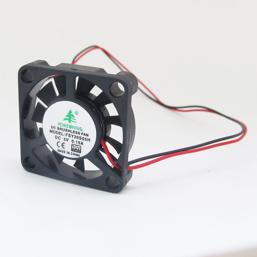 4pcs Brushless DC Cooling Fan 30x30x6mm 30mm 3006 5V 0.15A 2pin Connector