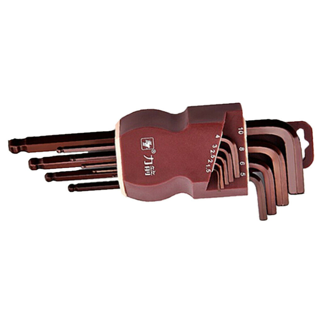 Steel L Shape Hex Key Allen Wrench Set Metric Lengthen Arm Ball End 190mm