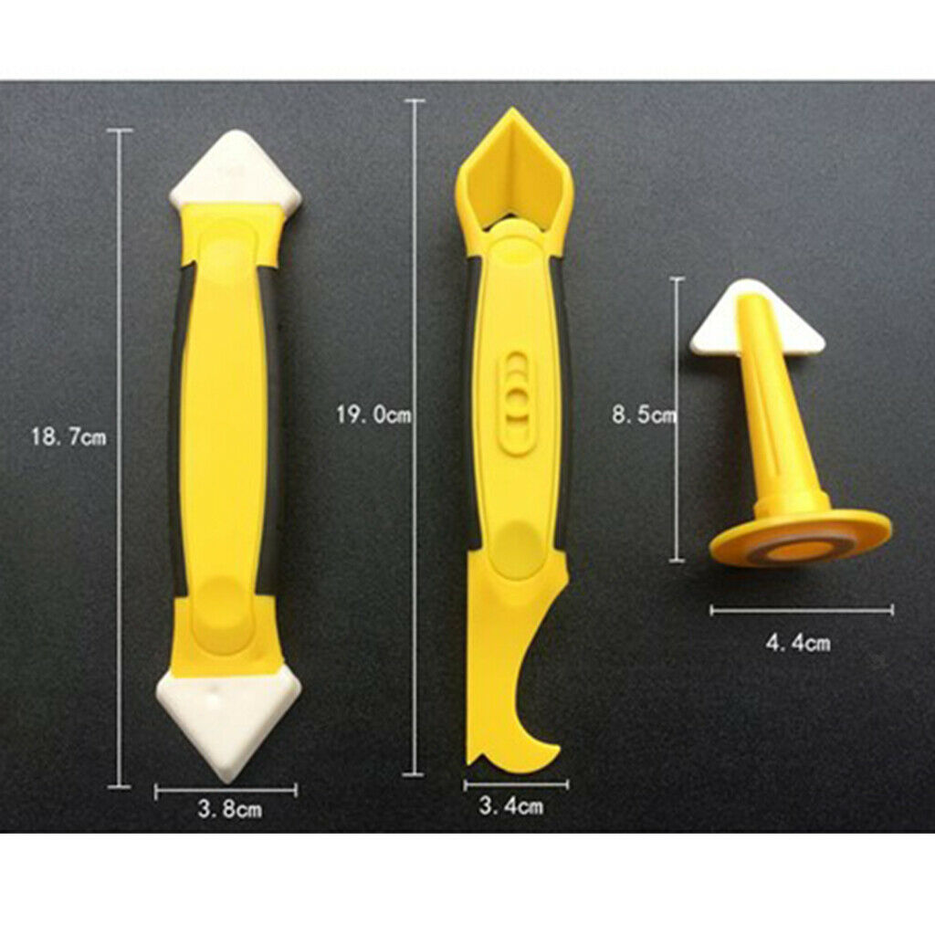 Convenient 3 Piece / Set Sealant Caulking Finishing Tool Kit