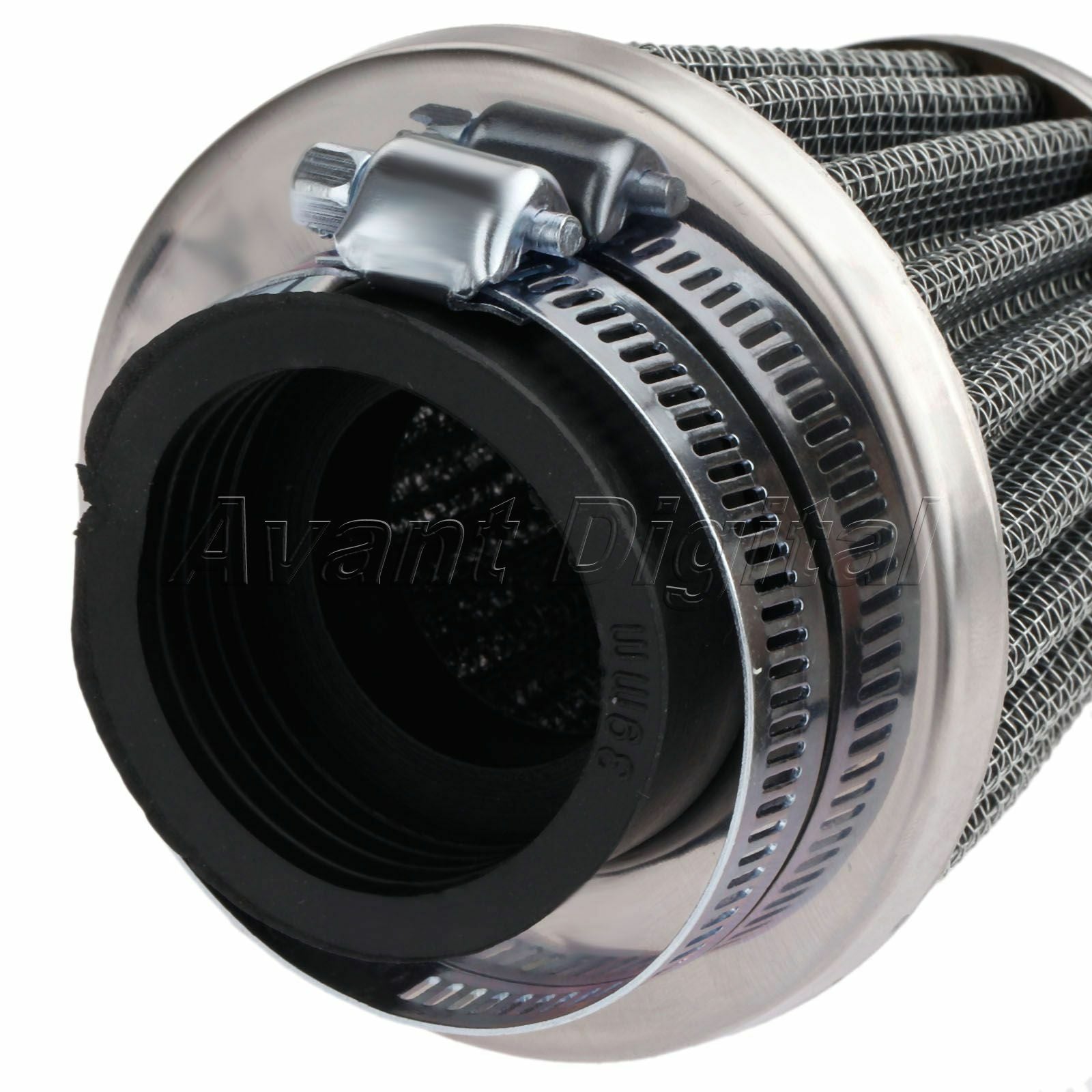 Inside diameter 39mm Air Intake Filter Cleaner Dual layer steel For Motorcycle