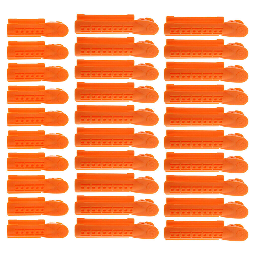 30 Pieces Plastic Salon Hair Pin Curl Clips Sectioning Pinning Curling Grips