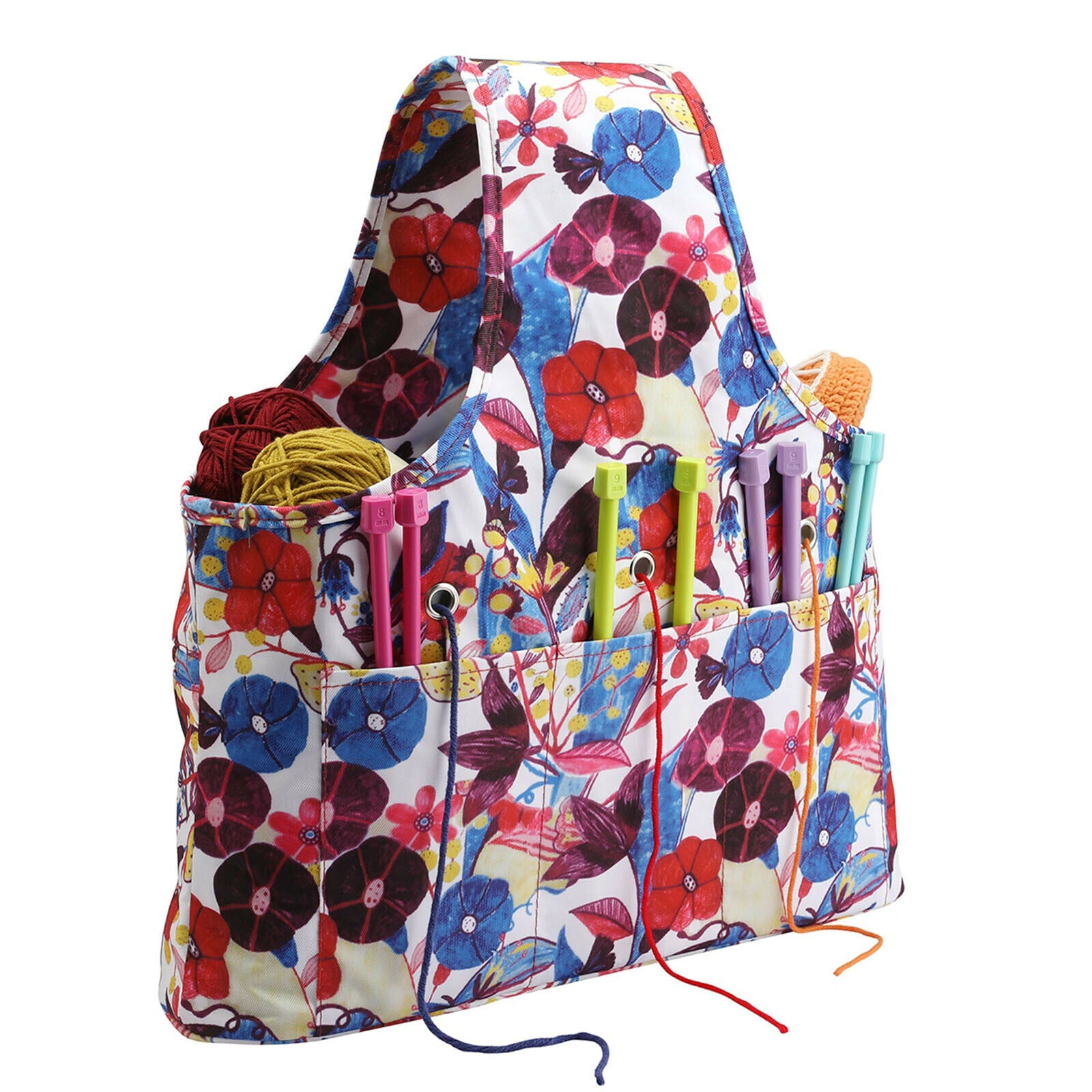 Knitting Tote Bag Yarn Storage Organizer Knitting Needles Crochet Supplies