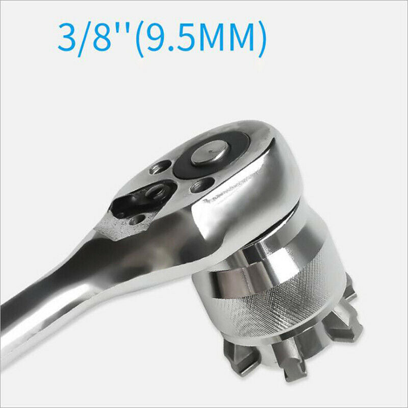 3/8 inch Drive 10-19mm Adjustable Hex Universal Socket Wrench Spanner Ratche Ad