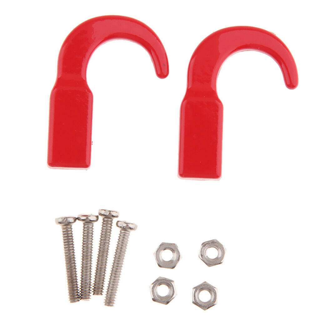 2pcs Exquisite workmanship RC Car Metal Bumper Hook Towing Decoration for RC