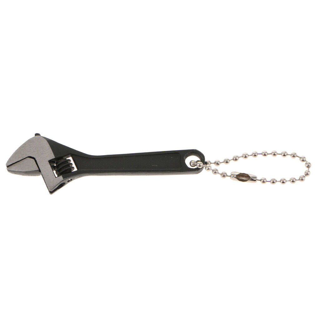 2.5'' Black Steel Small Adjustable Wrench Construction Tools with Chain