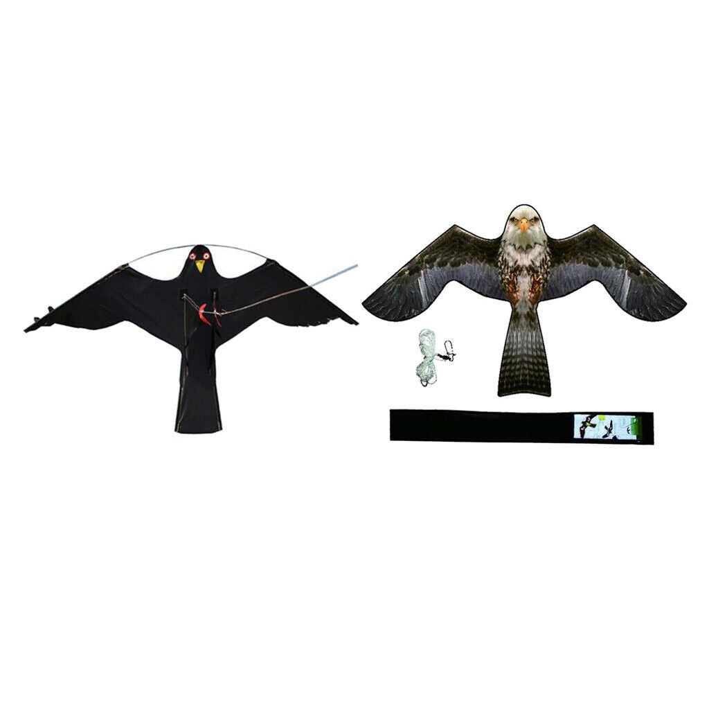 2 Set Hawk Birds Scarer Kite Weed