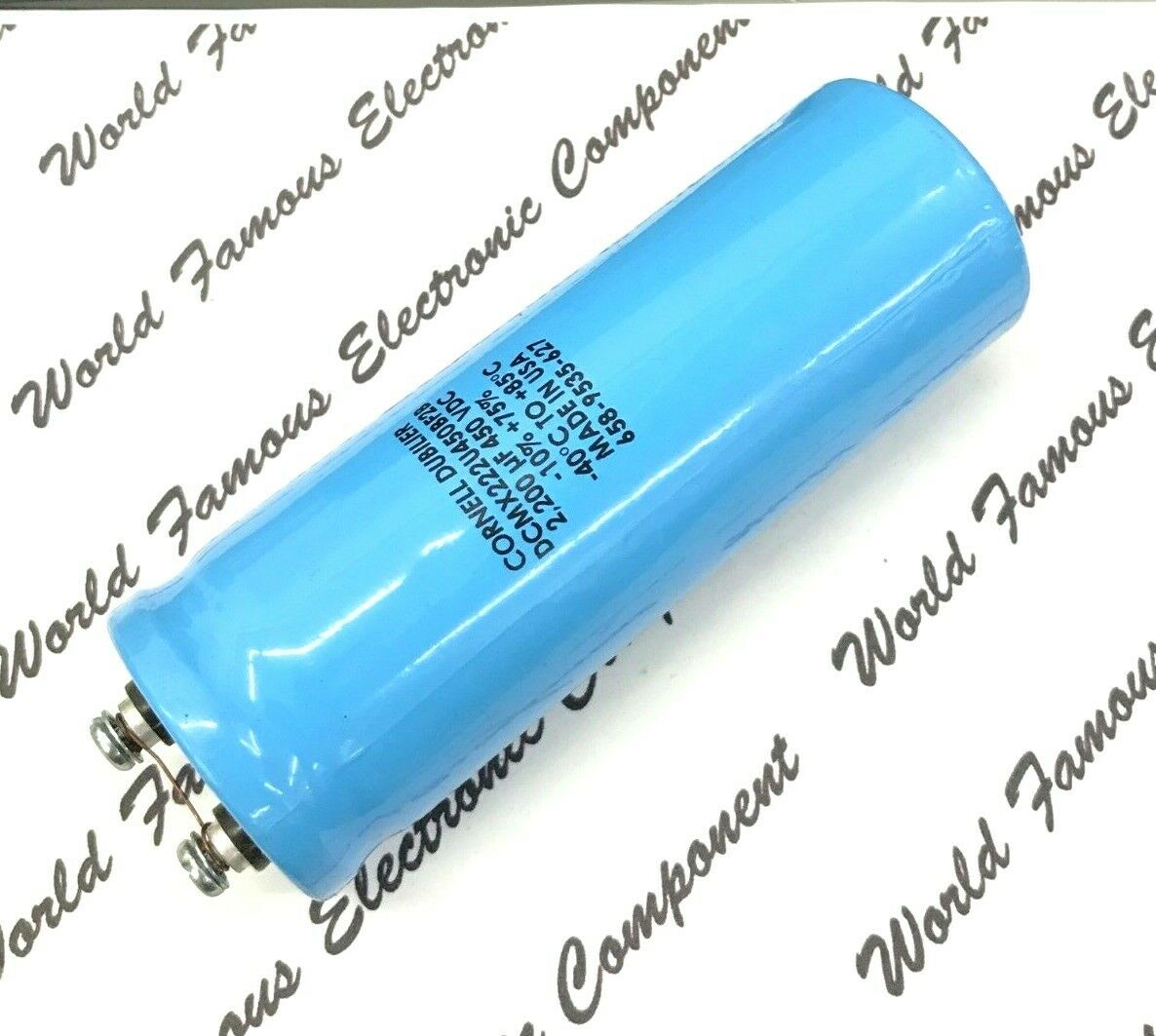 1pcs - CDE 2200uF 450V Screw Terminal Electrolytic Capacitor - DCMX222U450BF2B