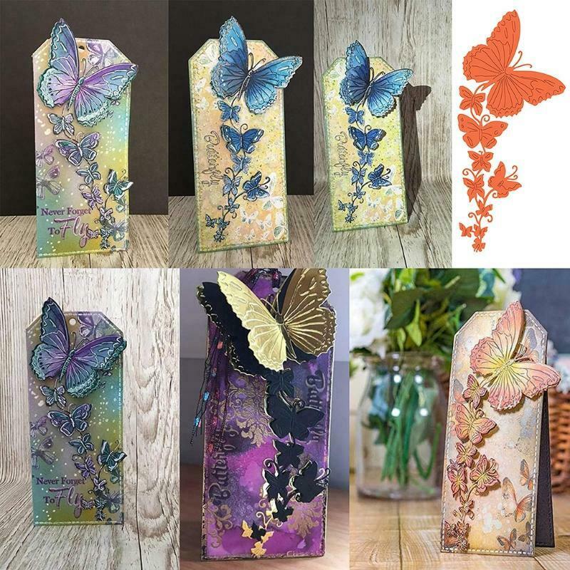 Flower Butterfly Lace Border Die-Cuts Metal Stencils for DIY Scrapbooking Album