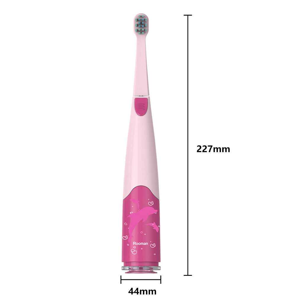 Electric Toothbrush Oscillating Kids Brush 3 Modes for Children Pink