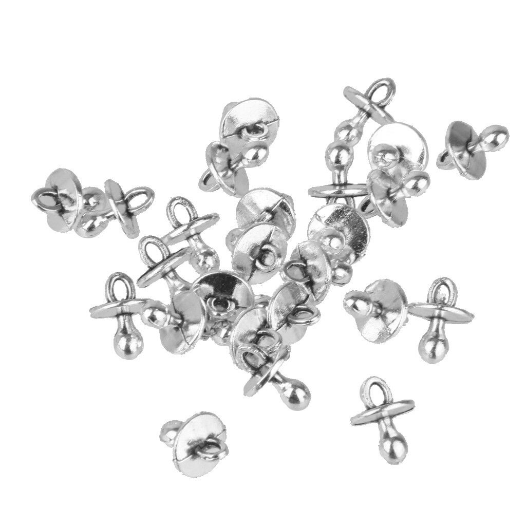25pcs Baby Pacifier Charms Beads Pendants for DIY Kids Jewellery Crafts