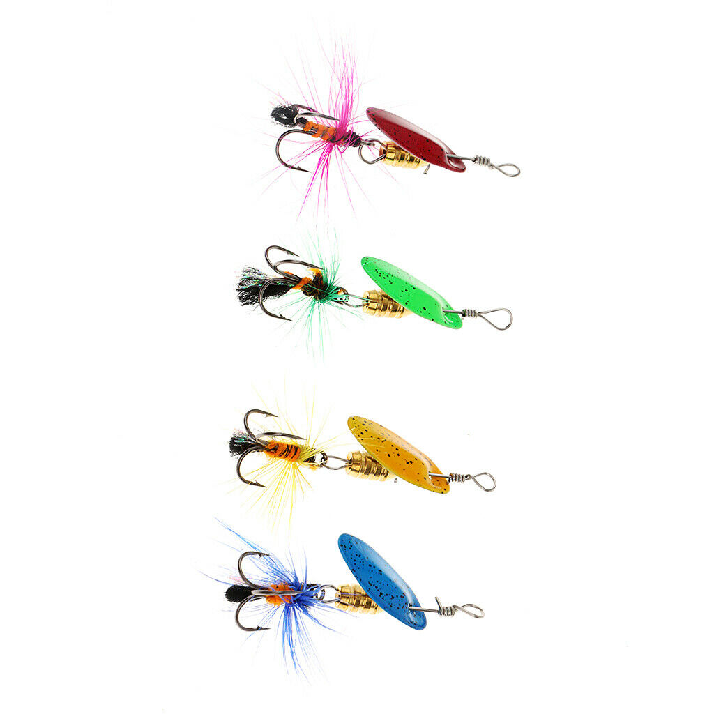 Lot Of 4 Pcs Fishing Lures Crankbaits Hooks  Baits Bass Fishing