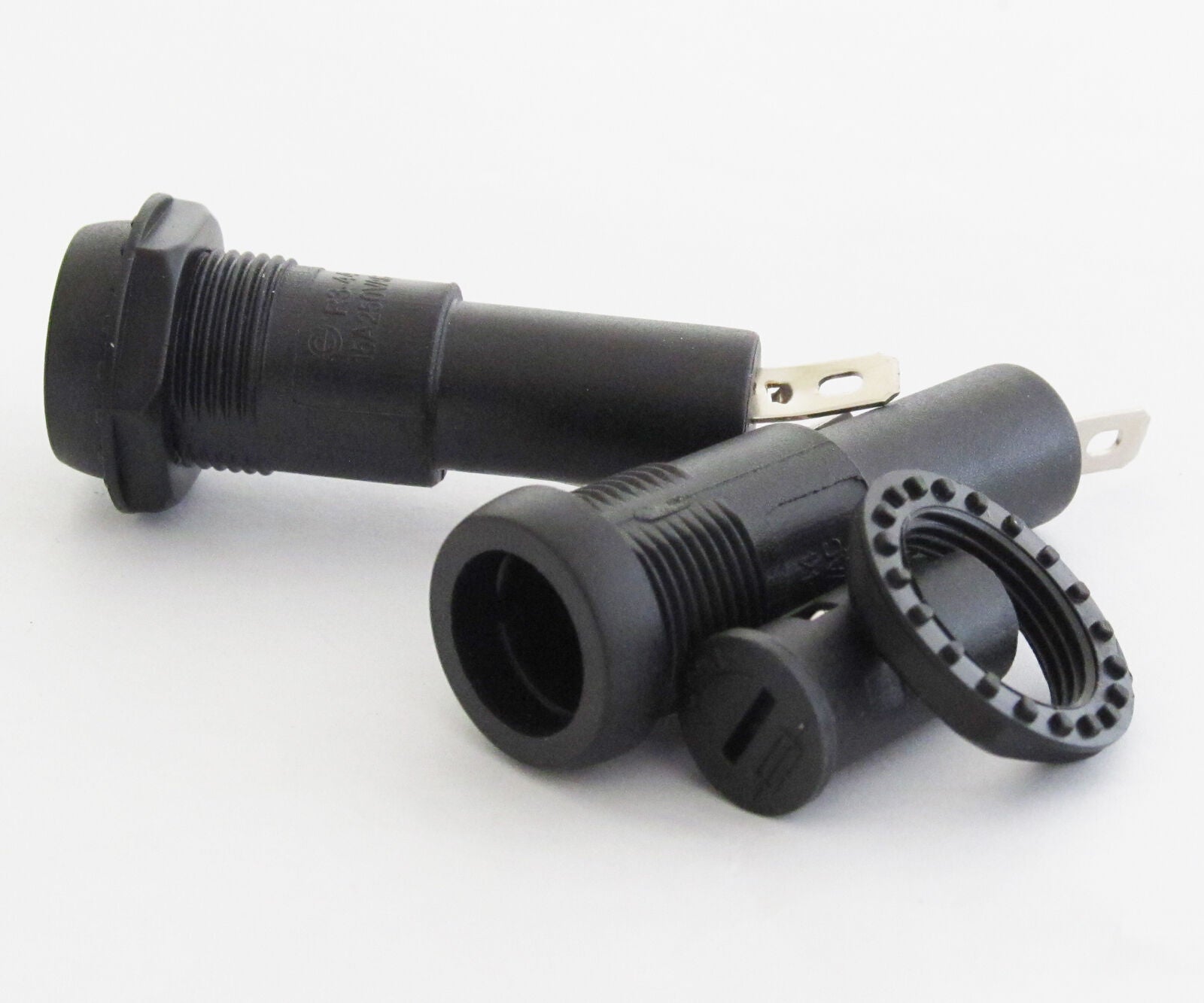 2pcs Black Color Fuse Holder R3-44 15A 250V Fuse Holder for 6x30mm Fuse
