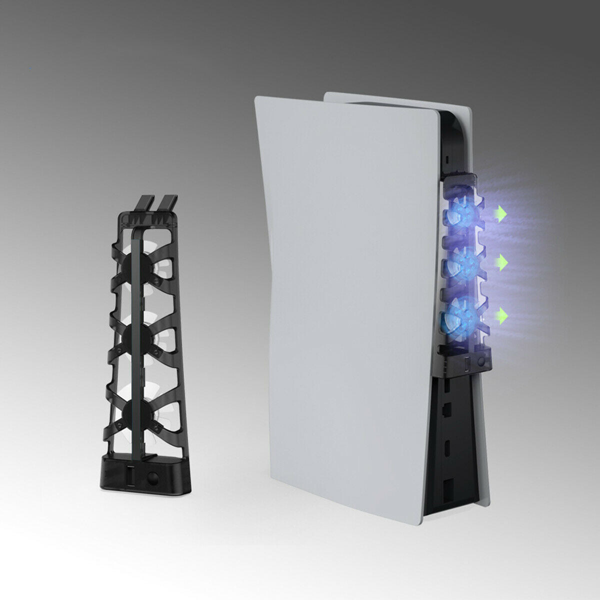 Cooling Fan Rear USB External 3-Fan Radiator Cooler For Ps5 Host Game Console SU