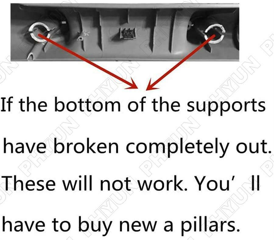 For 2002-2009 Dodge Ram 1500 2500 3500 A Pillar Grab Handle Repair Kit Black