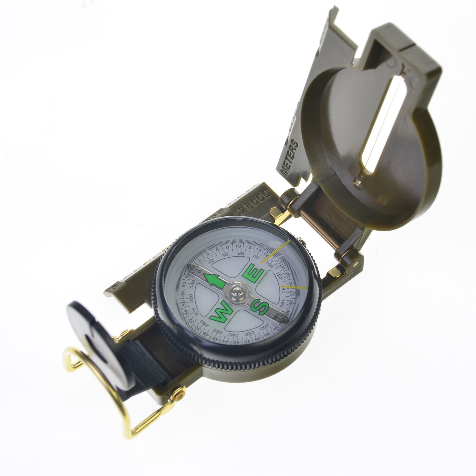 Pocket Outdoor Military Army Hiking Camping Lens Survival Lensatic Mini Compass