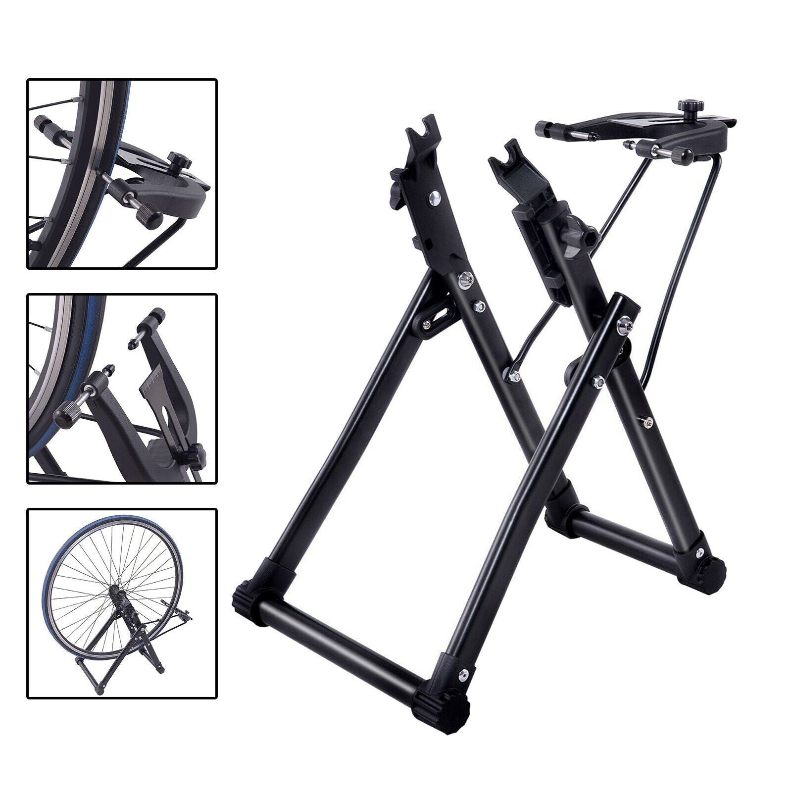Adjustable Bike Wheel Truing Stand Foldable MTB Maintenance Accessories