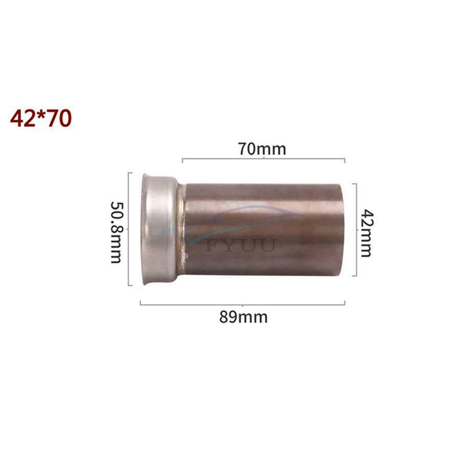Universal Three-way Catalytic Silencer Detachable Exhaust Pipe For Motorcycle