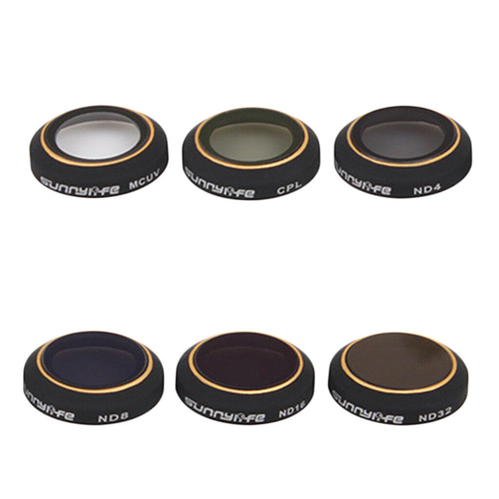 6 pieces HD lens filter filter replacement for Dji Mavic Pro, incl. MCUV ND4 ND8
