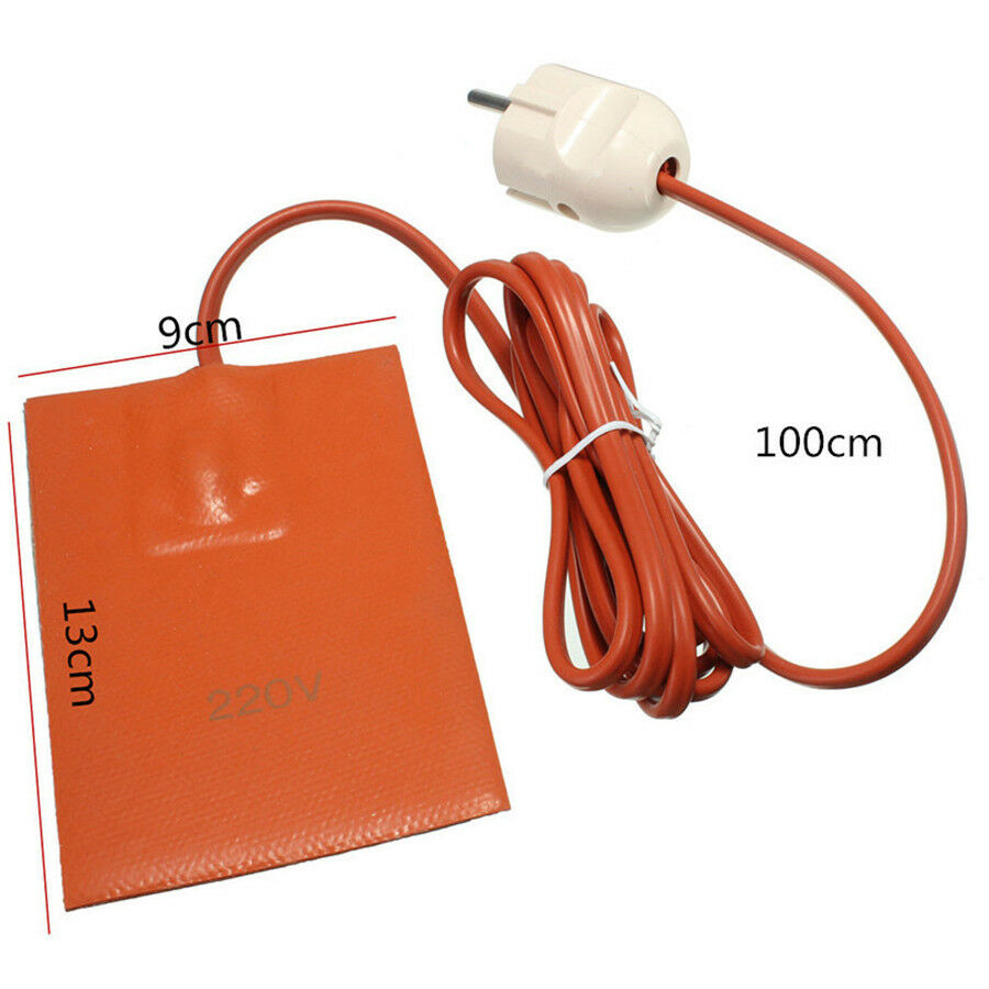 Car Truck Start Engine Heater Oil Pan Tank Pre Heater 100W 220v Silicone Hot Pad