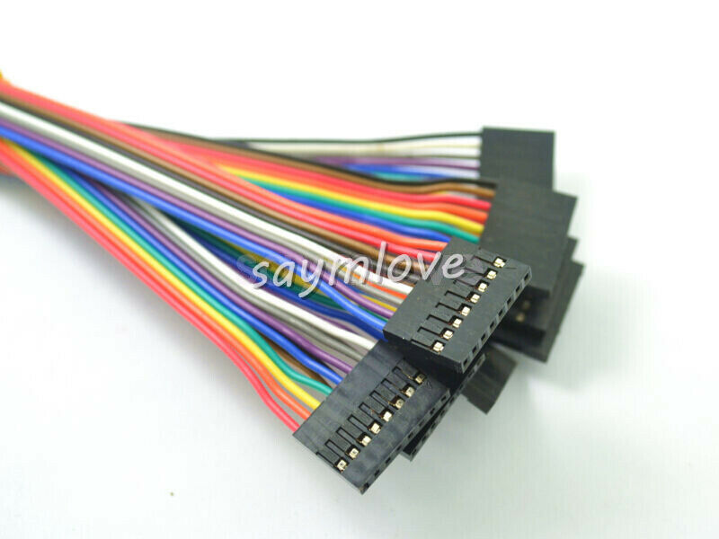 10pcs 20cm 8P 2.54mm Female to Female Dupont Cable Jumper Wire for Arduino